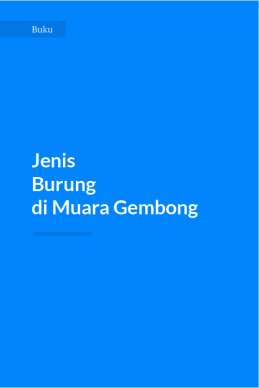 buku jenis burung di muara gembong